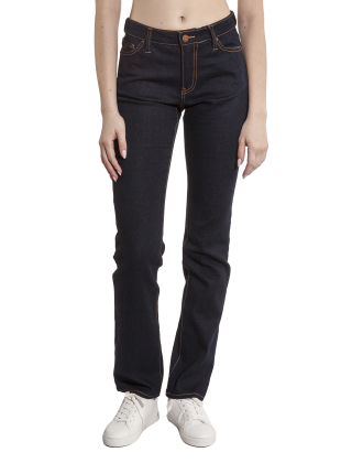 Jeansy damskie 8NYJ45 YWWWZ Granatowy