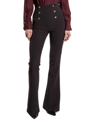 Elisabetta Franchi Spodnie damskie Rozmiar: XXL, Czarny, PA05047E2