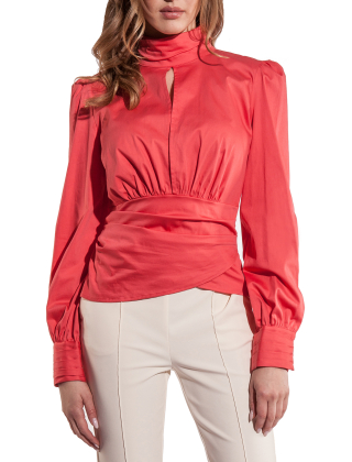 Bluzka damska CA30907EF, Czerwony