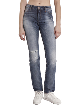 Jeansy damskie 3DYJ45 Y16FZ Niebieski