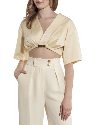 Bluzka damska CA12452E2 Żółty/Złoty