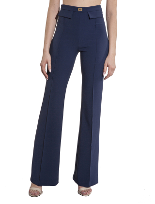 Spodnie damskie PA07851E2 Granatowy