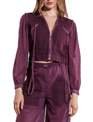 Koszula damska 105253 A2MI Fioletowy