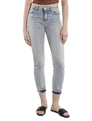 Jeansy damskie 100169 A2EL Niebieski