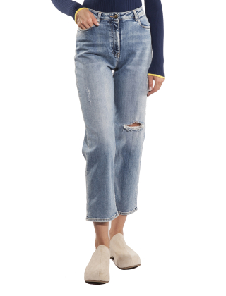 Jeansy damskie PJ24I36E2 Niebieski