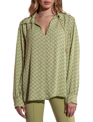 Koszula damska CAS3041EF, Zielony