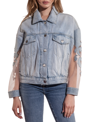 Kurtka damska 104697 A2F5 Niebieski