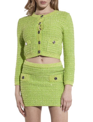 Sweter damski 104729 A2FE Zielony