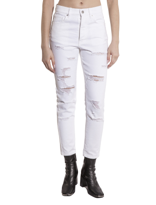 Jeansy damskie 3DYJ51 Y1HRZ Biały
