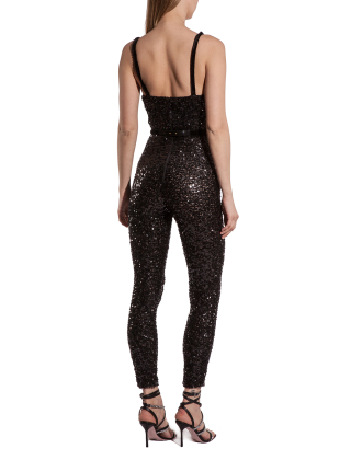 Elisabetta Franchi Kombinezon damski Rozmiar: XS, Czarny, TU03447E2