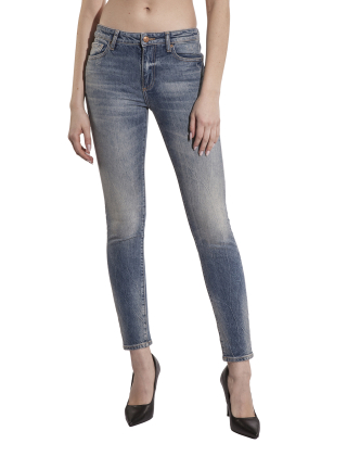 Jeansy damskie XW000123 AF12865 Niebieski