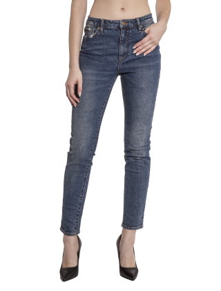 Jeansy damskie 3RYJ24 Y1MCZ Niebieski