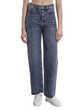 Jeansy damskie 3DYJ38 Y16EZ Niebieski