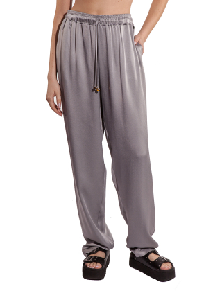 Spodnie damskie PA05642EF, Szary/Srebrny