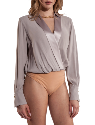 Body damskie CBT0241EF, Szary/Srebrny