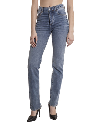 Jeansy damskie XW000072 AF14654 Niebieski