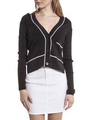 Sweter damski 3DYE2A YMH6Z Czarny