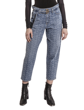 Jeansy damskie 100232 A0IA Niebieski