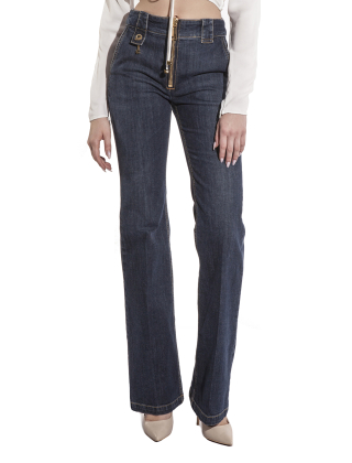 Jeansy damskie PJ49D41E2 Granatowy