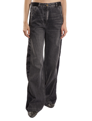 Jeansy damskie PJ31I46E2 Szary/Srebrny