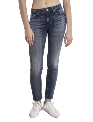 Jeansy damskie 3DYJ01 Y16LZ Niebieski