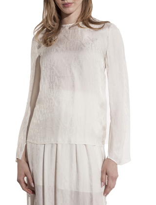 Bluzka damska XW000149 AF10842 Kremowy