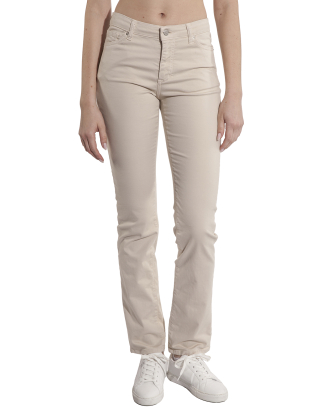 Jeansy damskie XW000127 AF12862 Beżowy