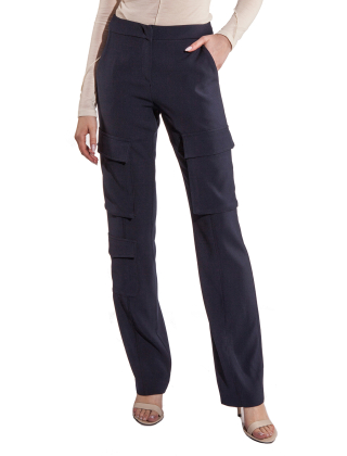 Spodnie damskie 8P0688 A545 Granatowy