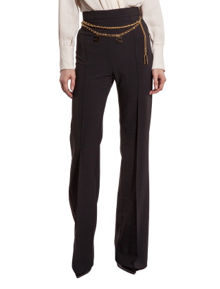 Elisabetta Franchi Spodnie damskie Rozmiar: XXL, Czarny, PAT3546E2