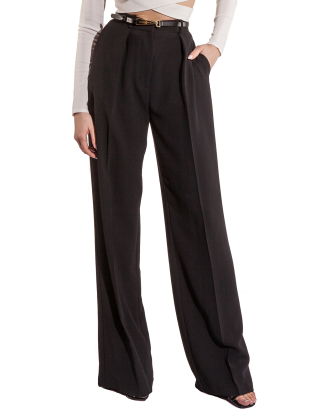 Spodnie damskie PA04642EF, Czarny