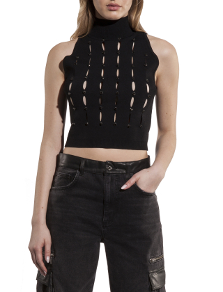 Top damski CF4083 MA81O Czarny
