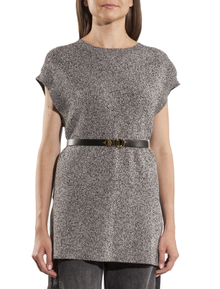 Sweter damski MK29Q47E2 Szary/Srebrny