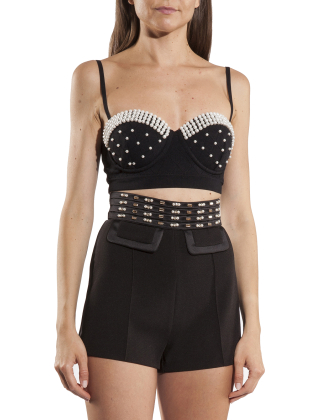 Top damski TK89B37E2 Czarny