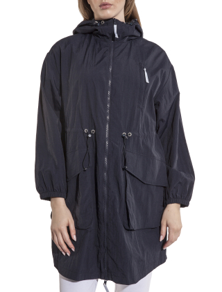 Płaszcz damski 3DYK10 YNTTZ Granatowy