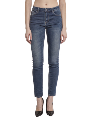 Jeansy damskie 8NYJ01 Y2TBZ Niebieski