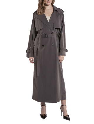 Płaszcz damski 104599 A2BX Szary/Srebrny