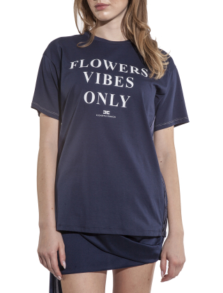 Koszulka damska MA03051E2 Granatowy