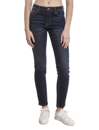 Jeansy damskie 8NYJ01 Y2H4Z Niebieski