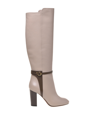 Pollini Kozaki PA26039C1OPA120A, Szary/Srebrny